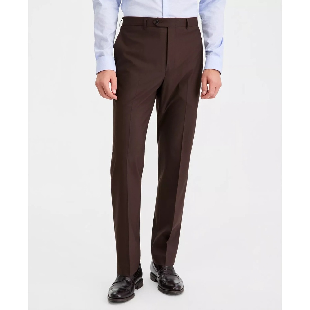 Michael Kors Mens Classic fit Dress Pants 40W‎ 30L Tobacco Stretch